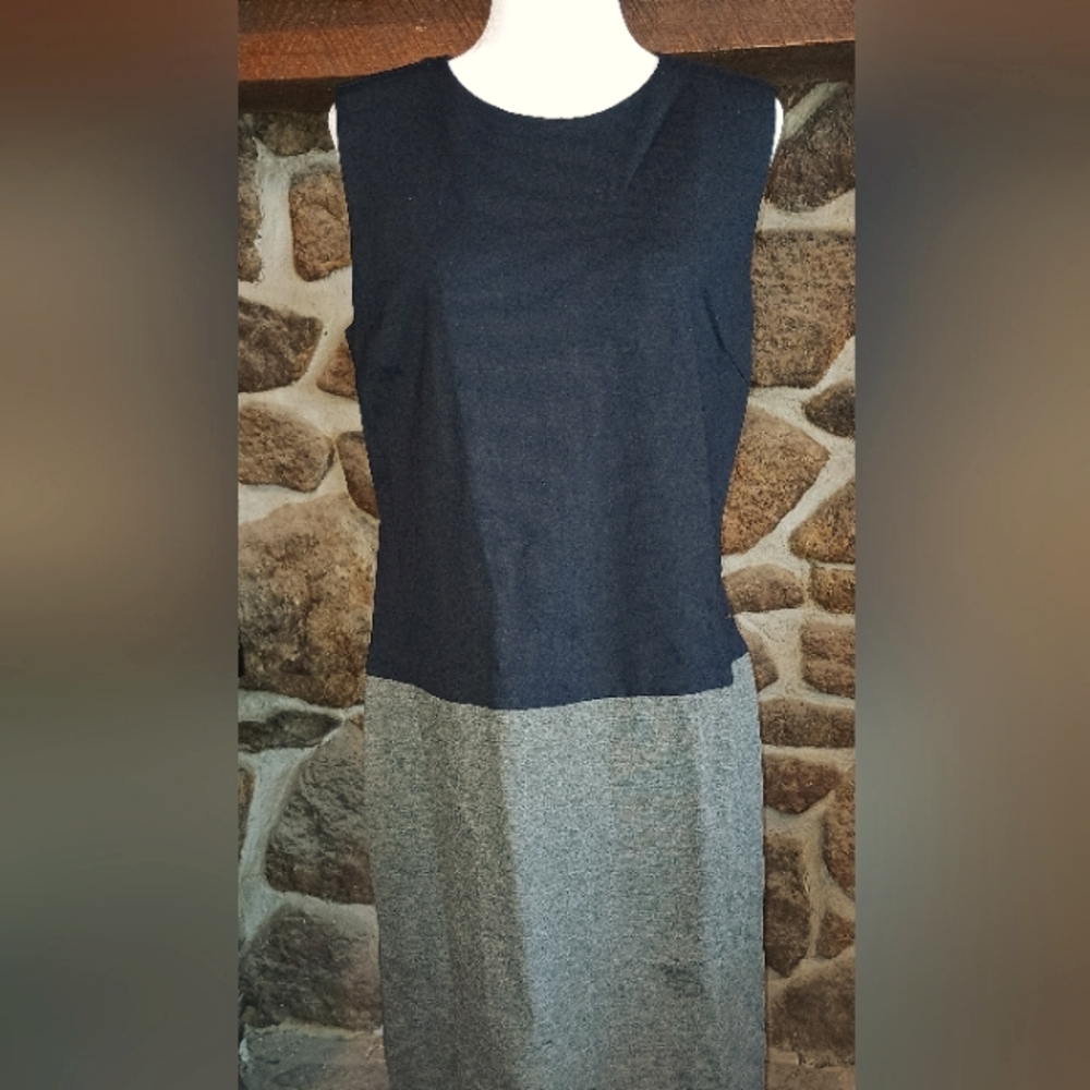 NWT Marcella Emme Black and gray sleeveless dress US Size 12